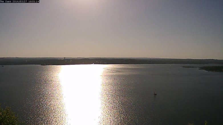 Lake Travis webcam, March 27, 2016 5:05 PM CT