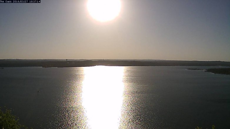 Lake Travis webcam, March 27, 2016 5:45 PM CT