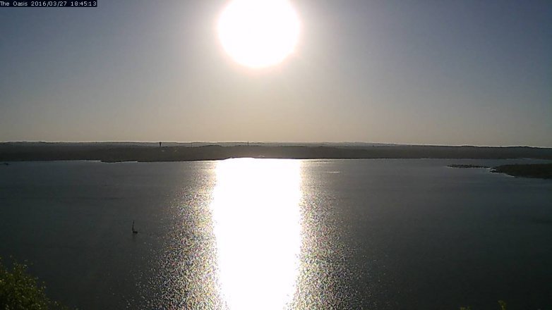 Lake Travis webcam, March 27, 2016 5:50 PM CT