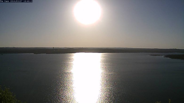 Lake Travis webcam, March 27, 2016 5:55 PM CT