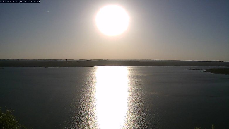 Lake Travis webcam, March 27, 2016 6:00 PM CT