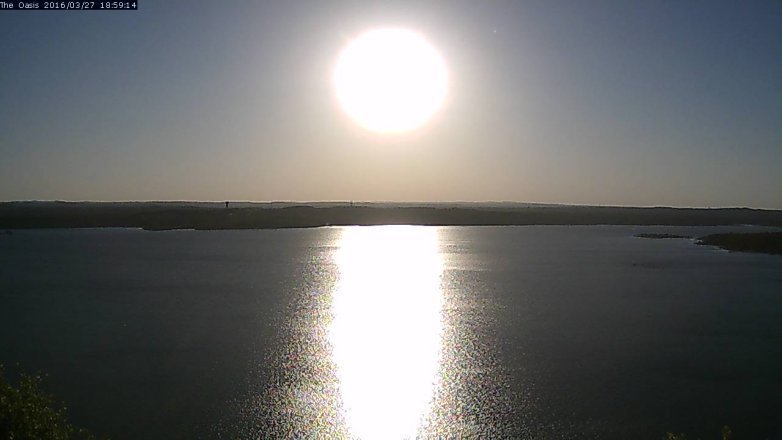 Lake Travis webcam, March 27, 2016 6:05 PM CT
