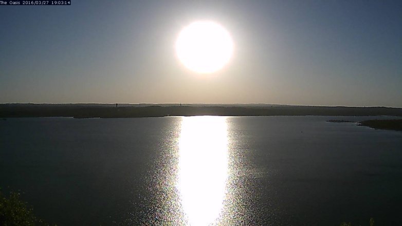 Lake Travis webcam, March 27, 2016 6:10 PM CT
