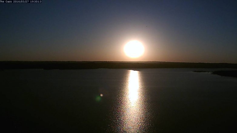 Lake Travis webcam, March 27, 2016 6:35 PM CT
