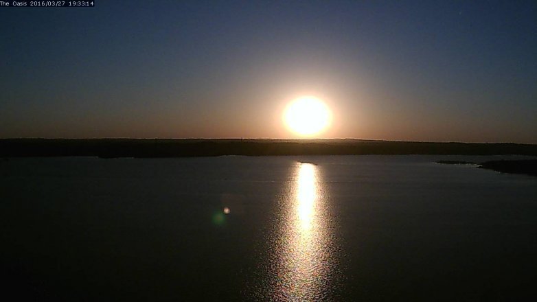 Lake Travis webcam, March 27, 2016 6:40 PM CT