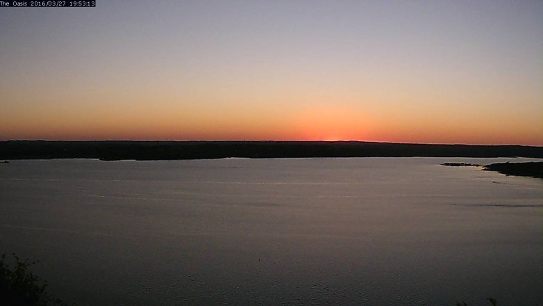 Lake Travis webcam, March 27, 2016 7:00 PM CT
