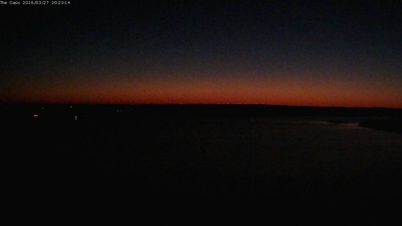 Lake Travis webcam, March 27, 2016 7:30 PM CT