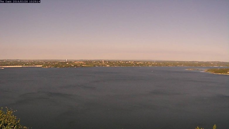 Lake Travis webcam, March 28, 2016 9:35 AM CT