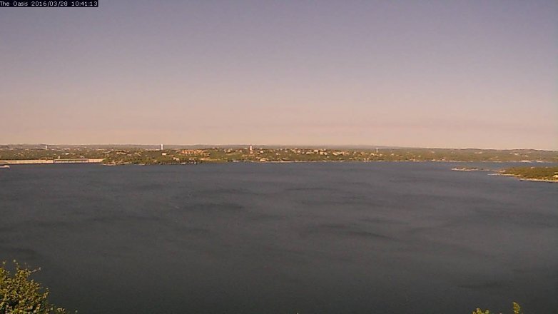 Lake Travis webcam, March 28, 2016 9:50 AM CT