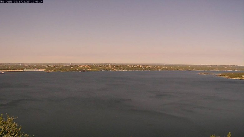 Lake Travis webcam, March 28, 2016 9:55 AM CT
