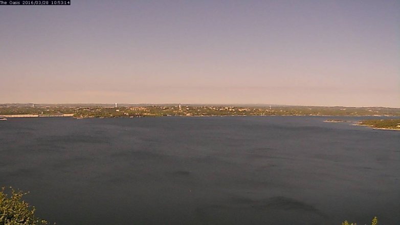 Lake Travis webcam, March 28, 2016 10:00 AM CT