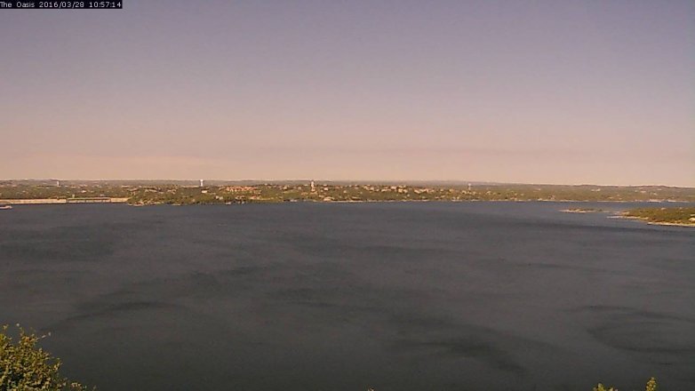 Lake Travis webcam, March 28, 2016 10:05 AM CT