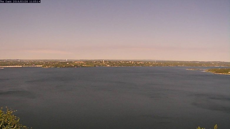 Lake Travis webcam, March 28, 2016 10:10 AM CT