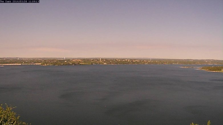 Lake Travis webcam, March 28, 2016 10:15 AM CT