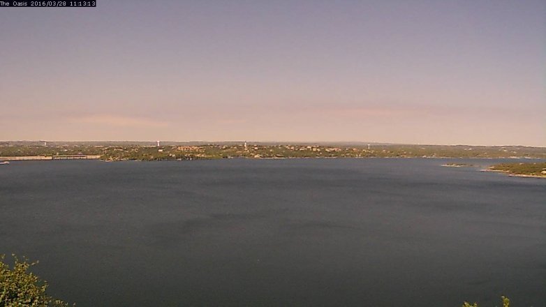 Lake Travis webcam, March 28, 2016 10:20 AM CT