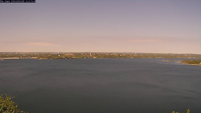 Lake Travis webcam, March 28, 2016 10:25 AM CT