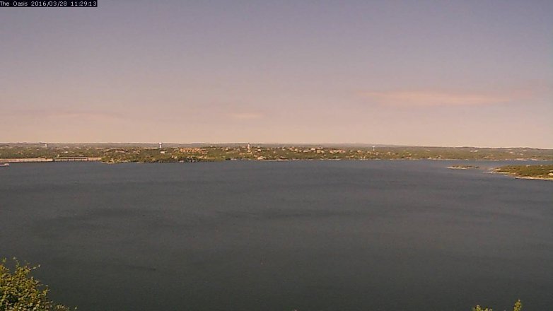 Lake Travis webcam, March 28, 2016 10:35 AM CT