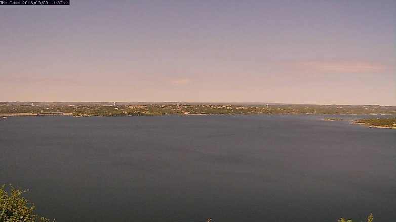 Lake Travis webcam, March 28, 2016 10:40 AM CT