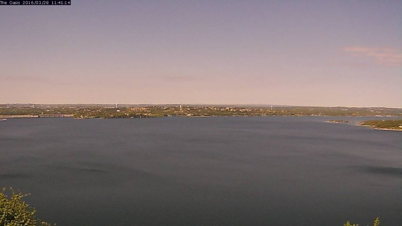 Lake Travis webcam, March 28, 2016 10:45 AM CT