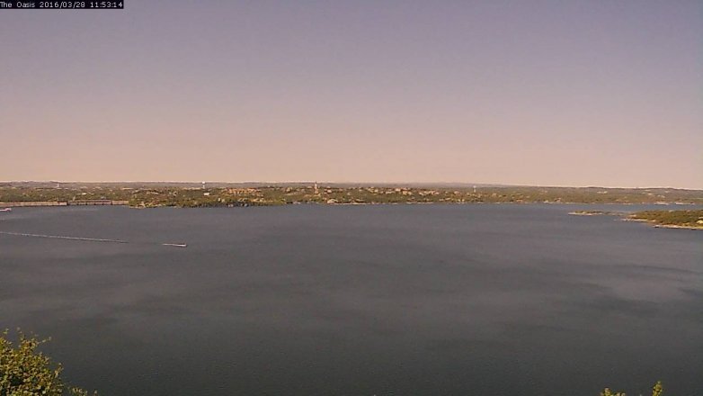 Lake Travis webcam, March 28, 2016 11:00 AM CT