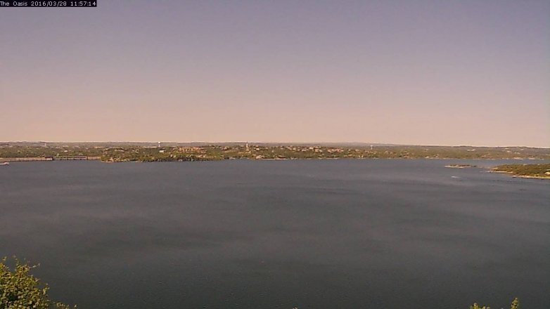 Lake Travis webcam, March 28, 2016 11:05 AM CT