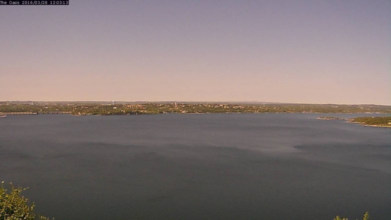 Lake Travis webcam, March 28, 2016 11:10 AM CT