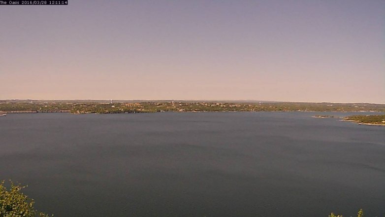 Lake Travis webcam, March 28, 2016 11:20 AM CT