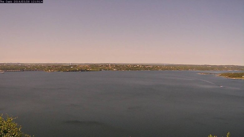 Lake Travis webcam, March 28, 2016 11:25 AM CT
