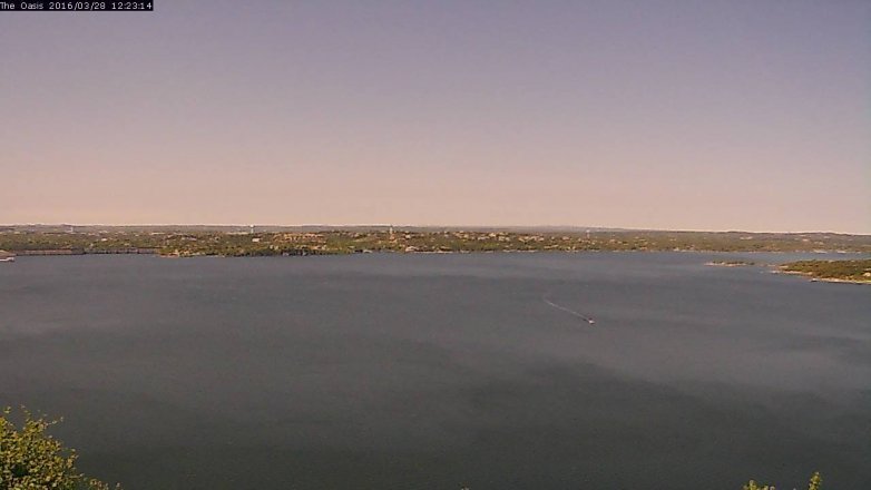 Lake Travis webcam, March 28, 2016 11:30 AM CT