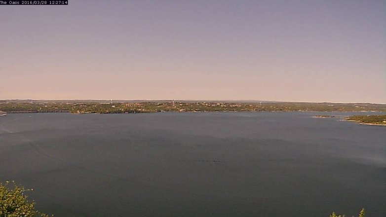Lake Travis webcam, March 28, 2016 11:35 AM CT