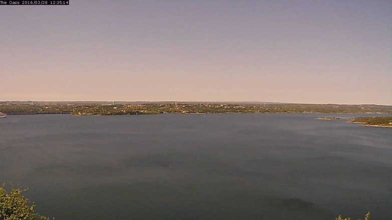 Lake Travis webcam, March 28, 2016 11:40 AM CT