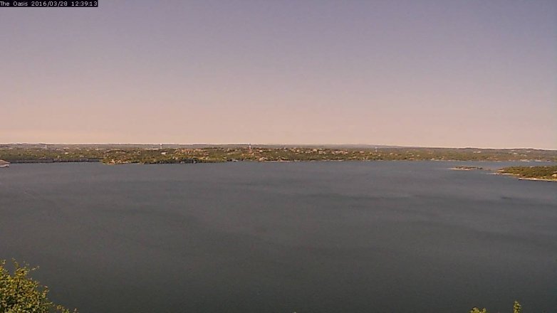Lake Travis webcam, March 28, 2016 11:45 AM CT