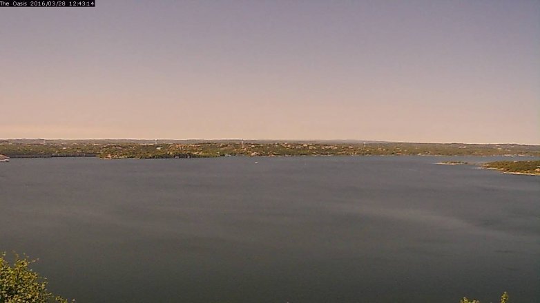 Lake Travis webcam, March 28, 2016 11:50 AM CT