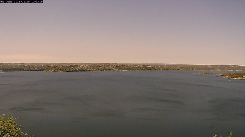 Lake Travis webcam, March 28, 2016 12:10 PM CT