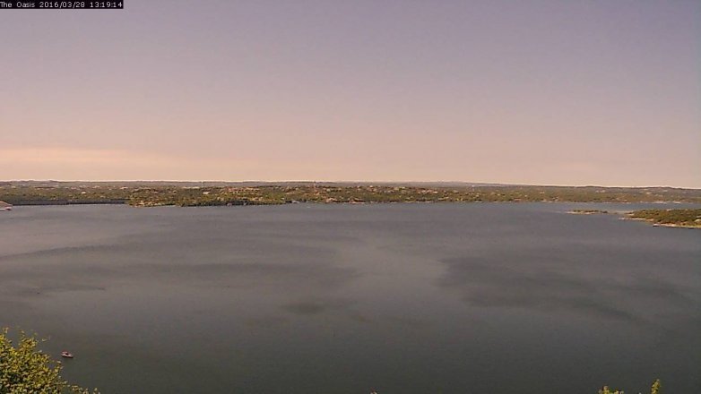 Lake Travis webcam, March 28, 2016 12:25 PM CT