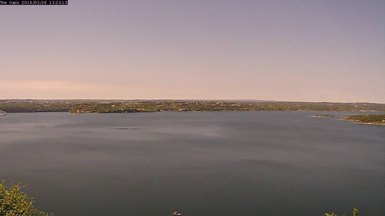 Lake Travis webcam, March 28, 2016 12:30 PM CT