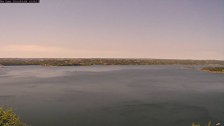 Lake Travis webcam, March 28, 2016 12:40 PM CT