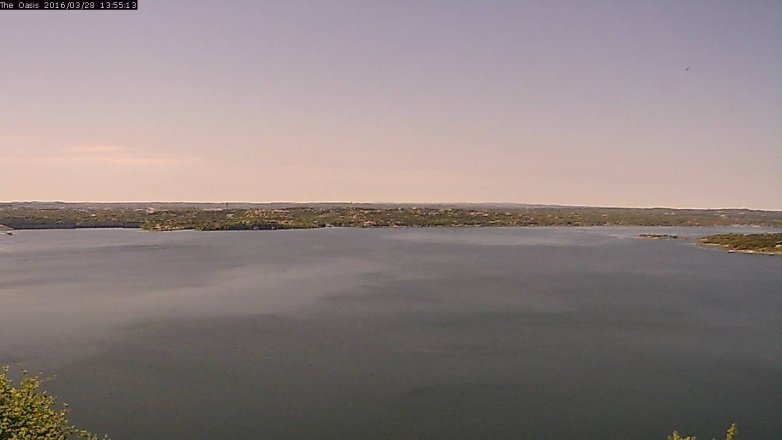 Lake Travis webcam, March 28, 2016 1:00 PM CT
