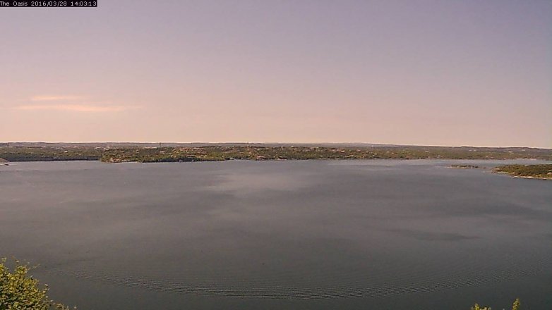 Lake Travis webcam, March 28, 2016 1:10 PM CT