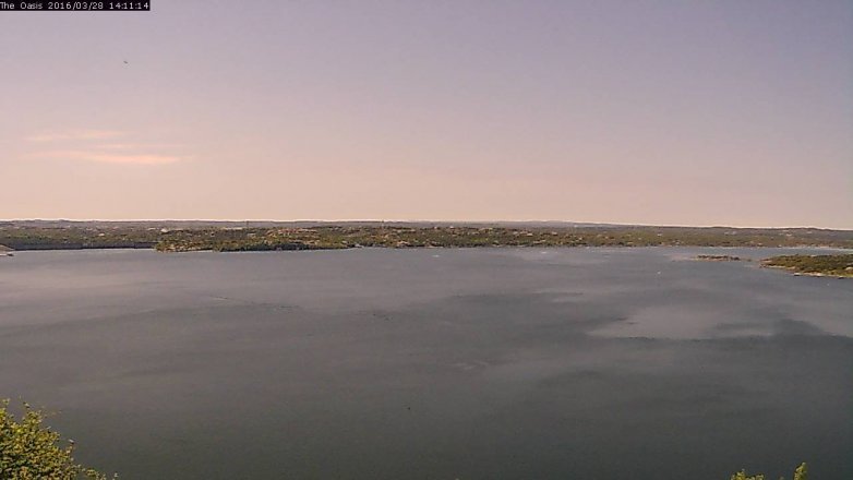 Lake Travis webcam, March 28, 2016 1:15 PM CT