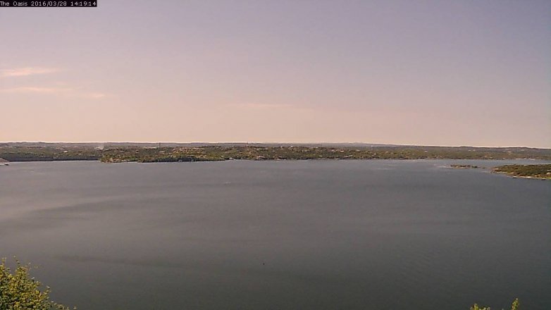 Lake Travis webcam, March 28, 2016 1:25 PM CT