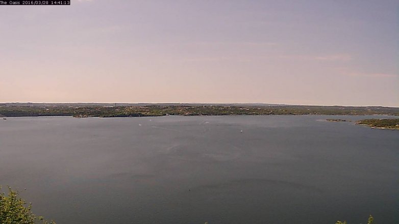 Lake Travis webcam, March 28, 2016 1:45 PM CT