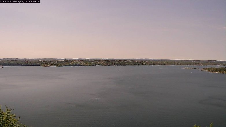 Lake Travis webcam, March 28, 2016 1:55 PM CT