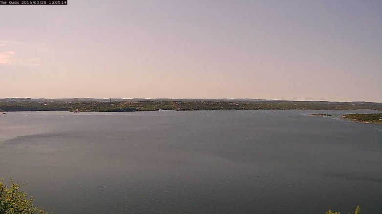 Lake Travis webcam, March 28, 2016 2:10 PM CT