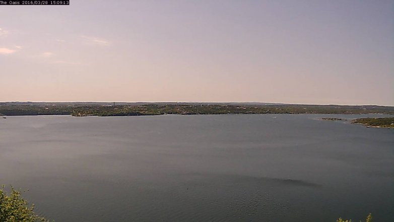 Lake Travis webcam, March 28, 2016 2:15 PM CT