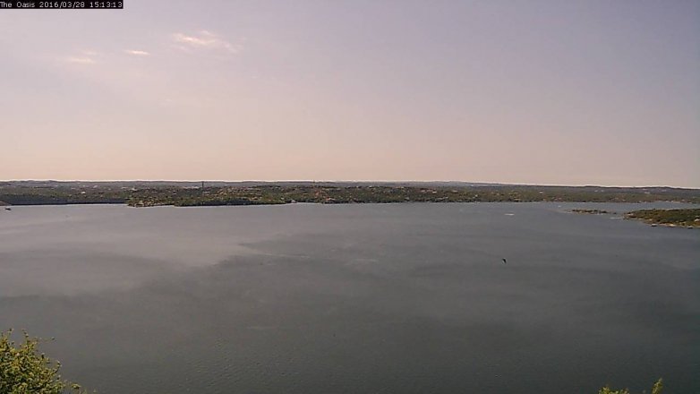 Lake Travis webcam, March 28, 2016 2:20 PM CT