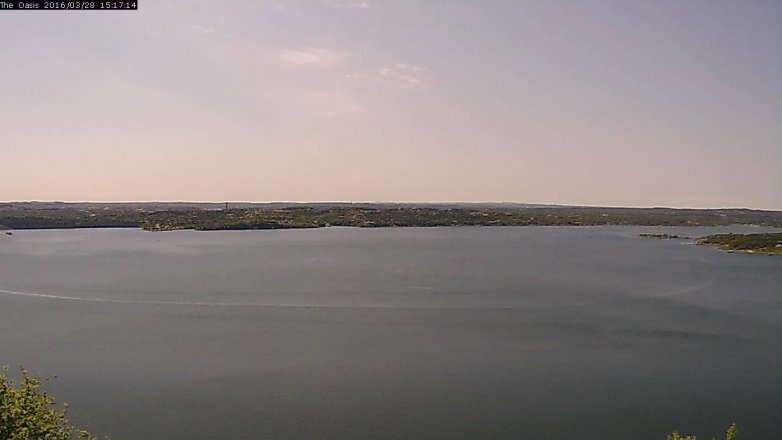 Lake Travis webcam, March 28, 2016 2:25 PM CT