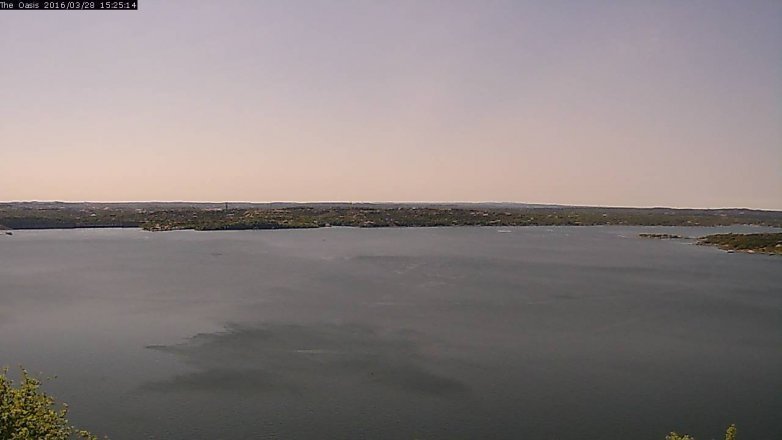 Lake Travis webcam, March 28, 2016 2:30 PM CT