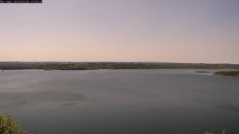 Lake Travis webcam, March 28, 2016 2:35 PM CT
