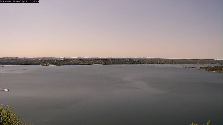 Lake Travis webcam, March 28, 2016 2:40 PM CT